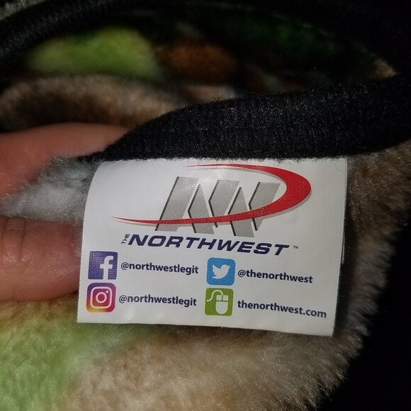 Black Bear Fleece Blanket Northwest Realm Lap Throw Forest Trees James Hautman - Picture 8 of 10